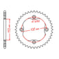 MTX 1760 Steel Rear Sprocket #520