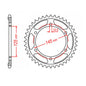 MTX 865 (2) Steel Rear Sprocket #530