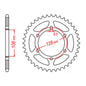 MTX 804 Steel Rear Sprocket #428