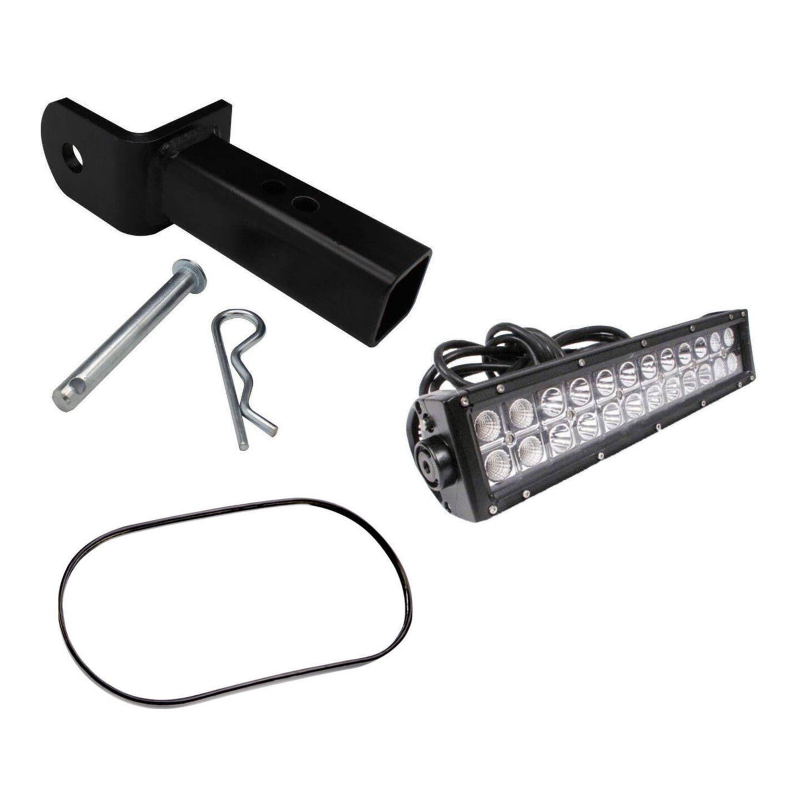 UTV Bundle - Mirror, Light Bar & Hitch