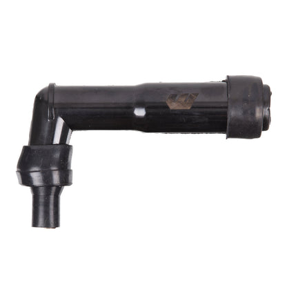 Whites Spark Plug Cap – Replaces XB05F – Long Right Angle – Black