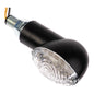 Whites LED Mini-Catseye Flasher - Black, Short Stem