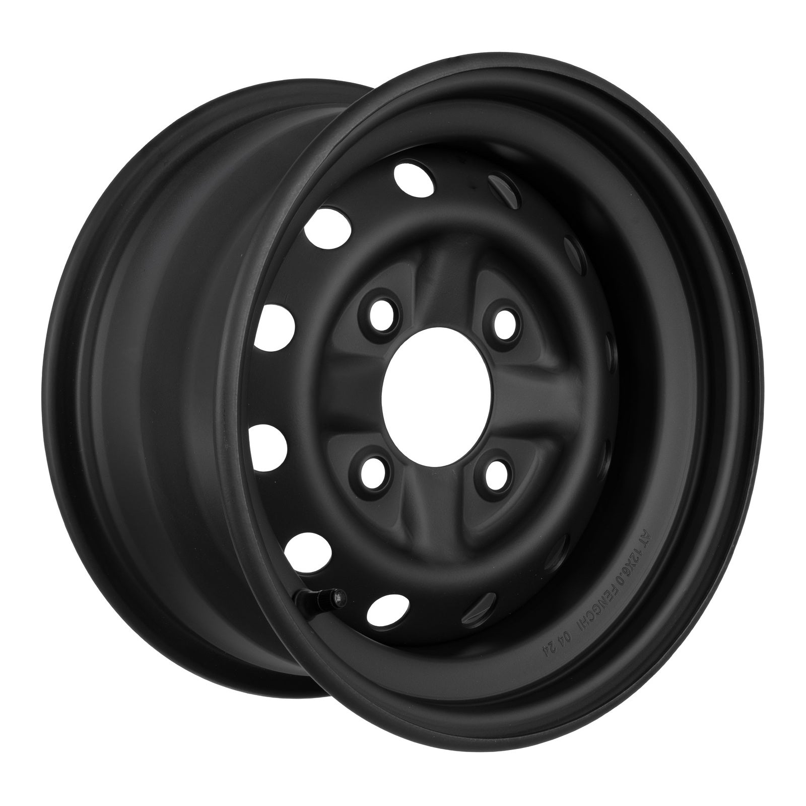 Whites ATV/UTV Steel Rim 12x6 CF-Moto Front 4/110 +15 - Black