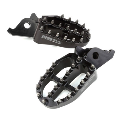 Zeta Aluminium Footpegs CRF250-450 / CRF250L-M-Rally - Black