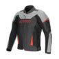 ARGON Scorcher II Leather Jacket - Grey Black Red