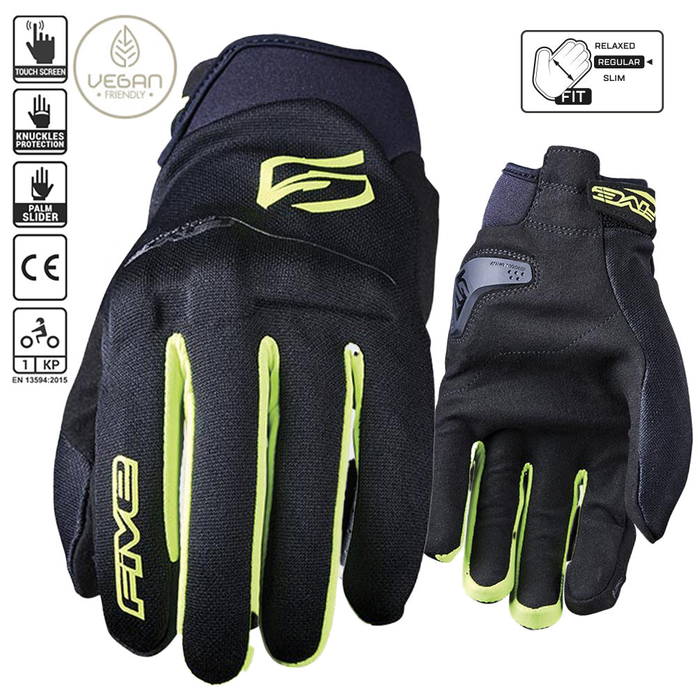 FIVE Globe EVO Gloves - Black/Fluro