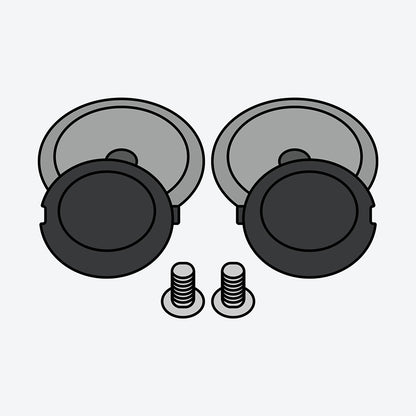 Visor Plates Helios Black Airoh