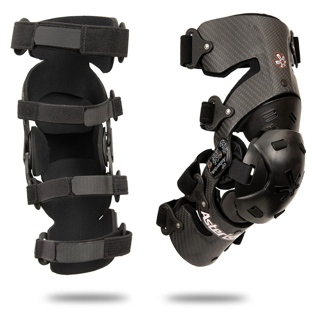 Asterisk Carbon Cell 1.2 Knee Braces - pair