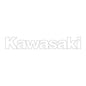 700.1025 Kawasaki Side Logo White