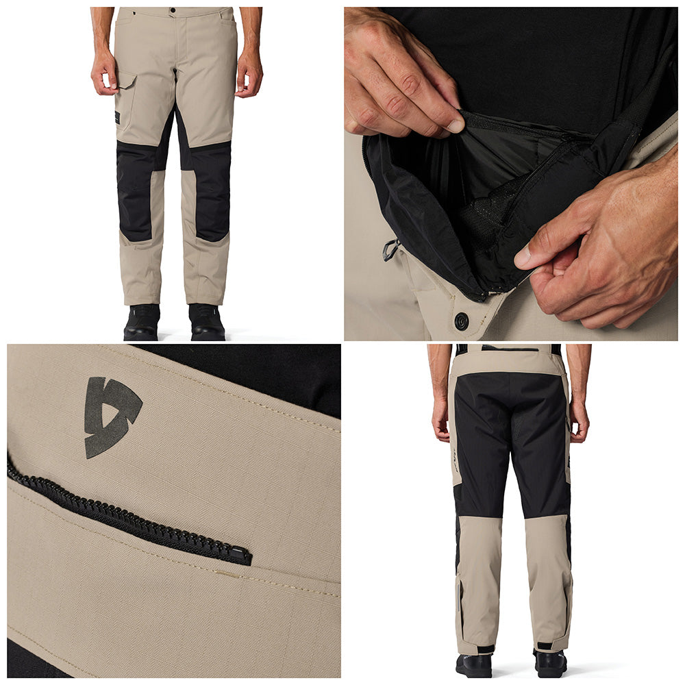 REV'IT! Convergent H2O Pants - Sand/Black