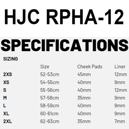 HJC RPHA 12 Semi Flat Black