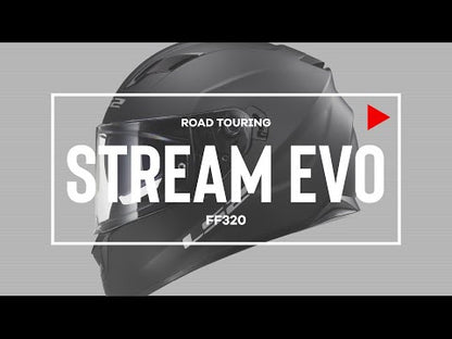 LS2 FF320 Stream Evo Loop Helmet - Black / Red