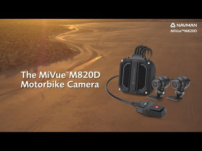Navman MiVue 820D Motorcycle Dash Cam - Front & Rear Cameras